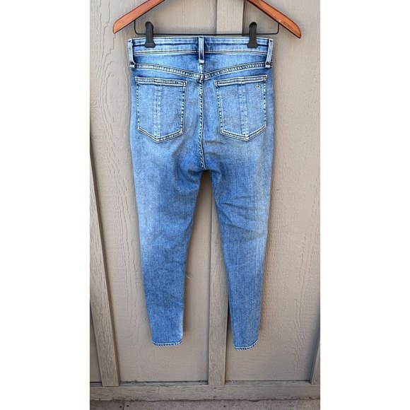 Rag & Bone Nina High Rise Ankle Skinny Distressed Tulsa Wash $225 Size 27 - Picture 4 of 9